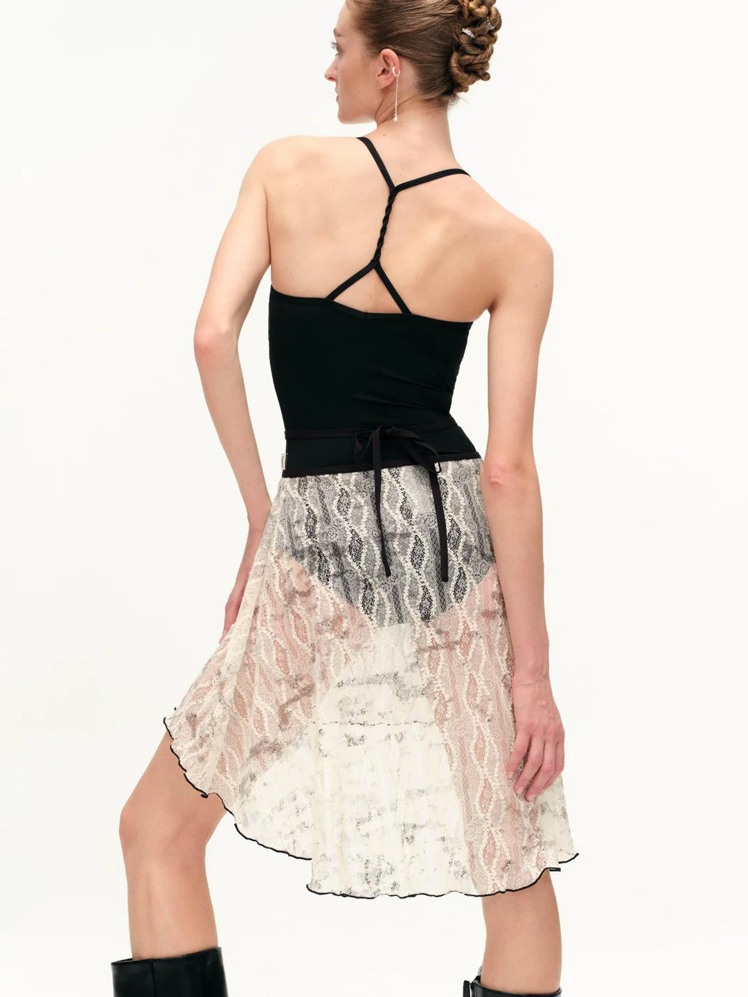 Falda de Ballet Midi Encaje Completo Typha