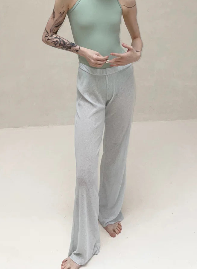 Pantalones de Danza | Cintura Plegable en Tela de Bambú Typha