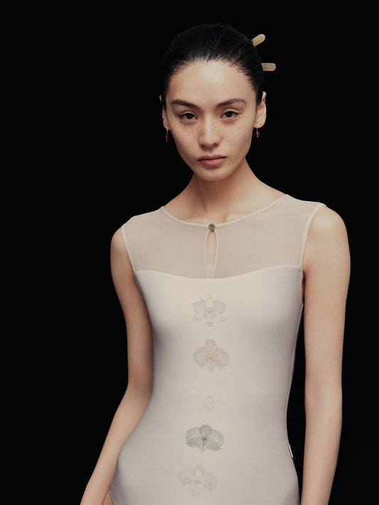 Leotardo Phalaenosis Print Typha