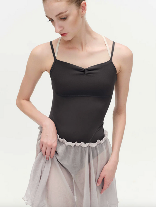 Leotardo Camisole Strap with Diamond-patterned Lace Typha
