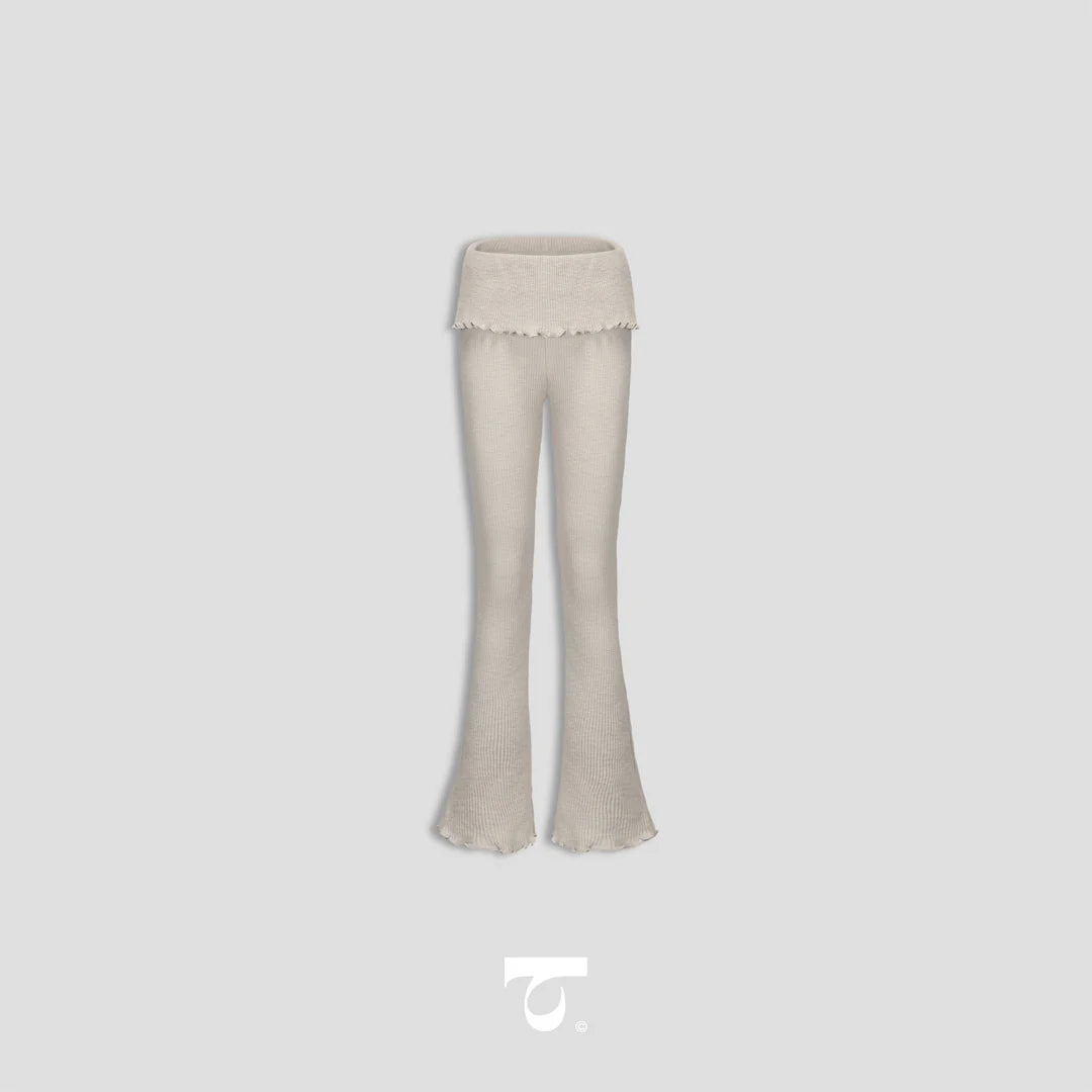 Pantalones Acampanados con Cintura Typha
