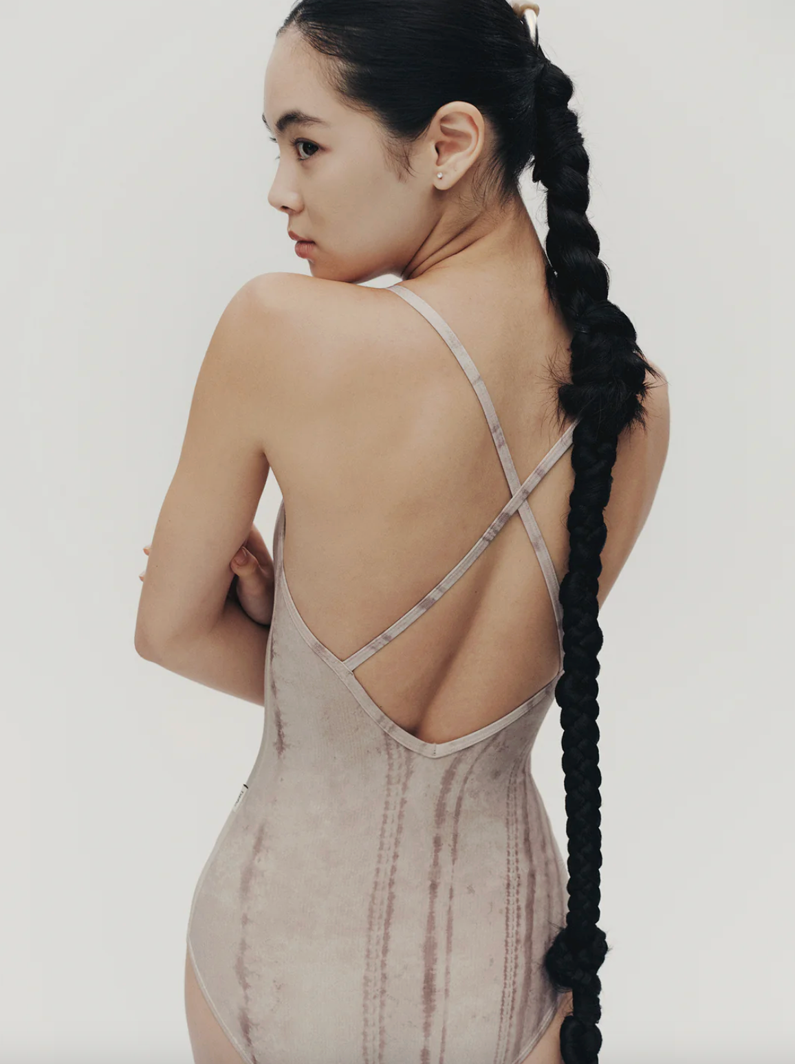 Leotardo Knit Striped Beaded Typha