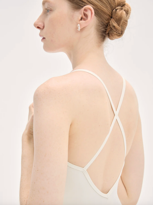 Leotardo Lace V-Waist Skirted Typha