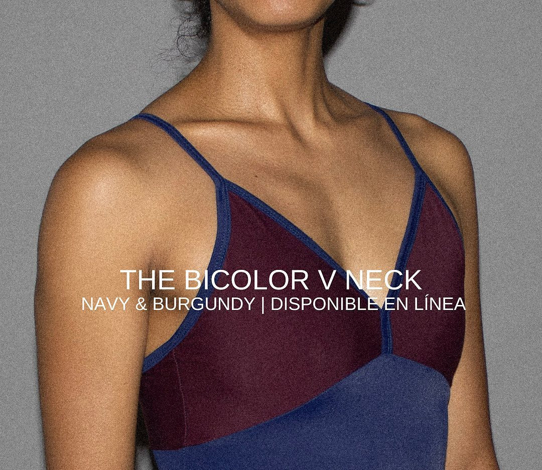 Leotardo bicolor V neck Tammlé