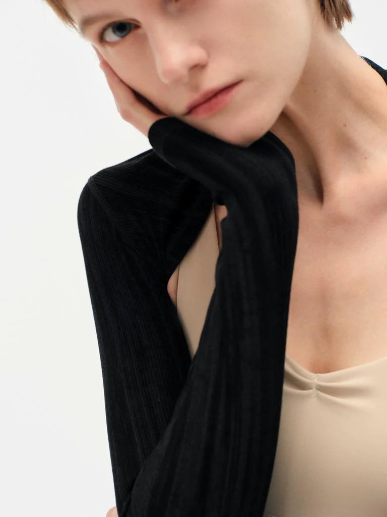 Long Sleeve Textured Stripe TYPHA