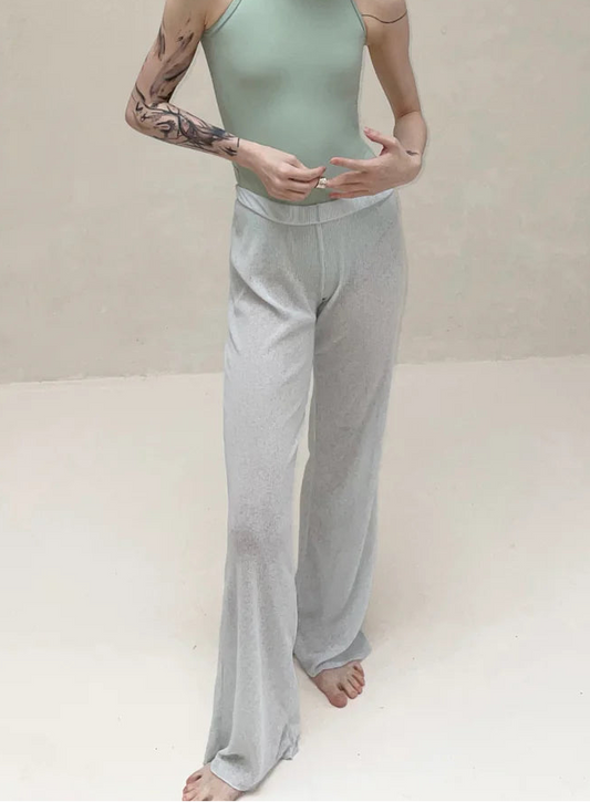 Pantalones de Danza | Cintura Plegable en Tela de Bambú Typha